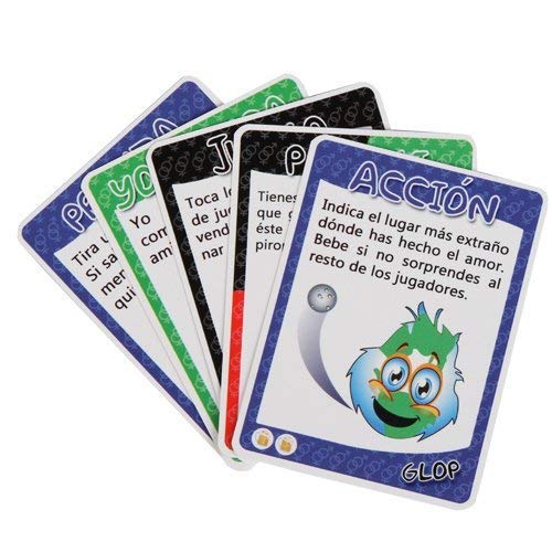 Glop Erótico - Juego para Beber Picante- el Juego de Cartas más Atrevido- Juego de Mesa para Adultos - 100 Cartas