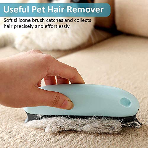 GOGOODA Cepillo removedor de pelo para mascotas; removedor de pelo de gato Gog, peine profesional removedor de pelusa para sofá, muebles, alfombra, ropa, mantas, coche, cama (rojo)