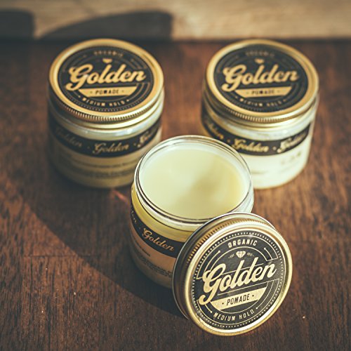Golden Beards 100ML Pomada para el pelo Orgánica y Natural con BASE DE ACEITE Y CERA 100 ml