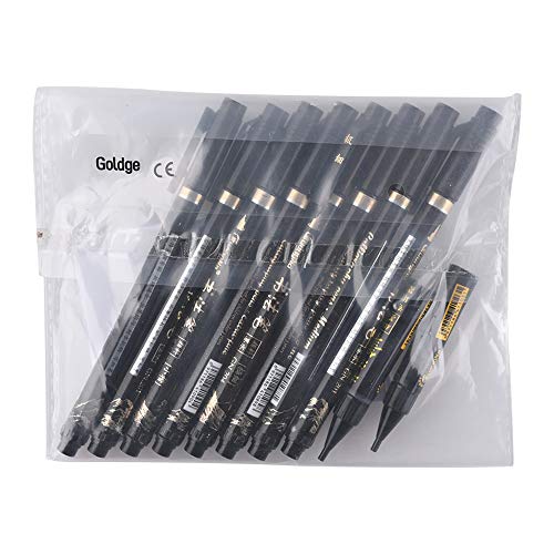 Goldge 8Pcs Pluma de Caligrafía, Pluma de Escritura Pincel Negros Bolígrafos de Tinta de Caligrafía Adecuado para Principiantes Escribiendo,Firma, Diseño Diseño y Dibujo