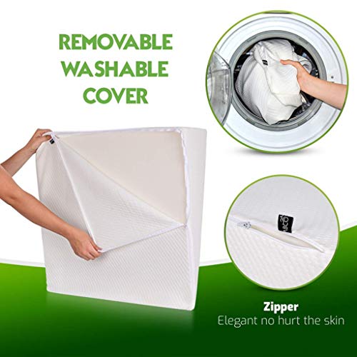 Goldstar Doctor - Almohada ortopédica en forma de cuña para elevación, soporte hipoalergénico para el dolor de espalda, reflujo gastroesofágico crónico, ronquidos, acidez estomacal, multiusos