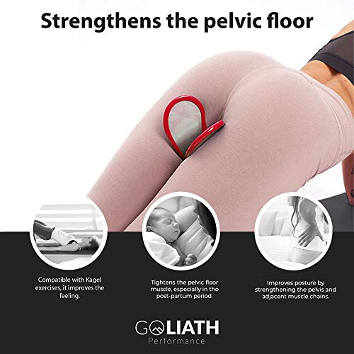 GOLIATH Performance – Accesorio de musculación del glúteo y del suelo pélvico – Ejercitador Kagel, fortalecimiento del perineo, ideal para post-parto y perygym