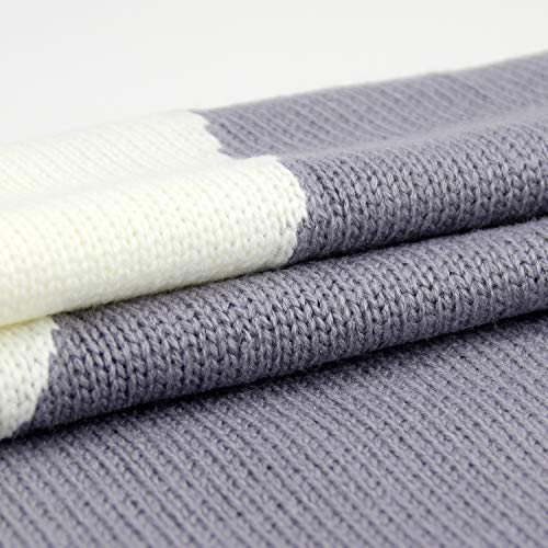 GoMaihe Mantas de Lana Bebe, 108cmx73cm Bonita Conejo Aire Acondicionado Mantas de Bebes Recien Nacidos, Suave Cálida Baby Mantas Infantiles Wrap de Dormir Ropa de Cama, Cumpleaños Niño y Niña, Gris