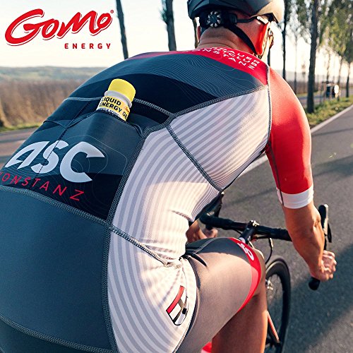 GoMo ENERGY GEL DE VITAMINA LÍQUIDO |+ 75mg de cafeína +complejo de vitamina B+ biotina + carbohidratos concentrados + dextrosa |Mayor rendimiento y resistencia |Acción directa y rápida |LEMON 7x60ml