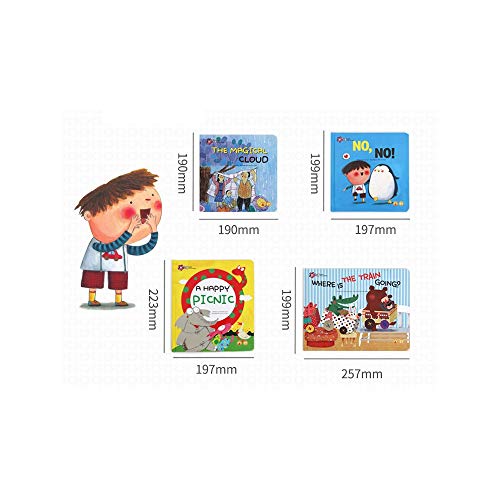 GonFan Los Libros para niños Tirón Libro de imágenes 3-6 años de Edad de los niños Libro de bebé de la Ilustración temprana Inglés Educación Libro de imágenes del Libro