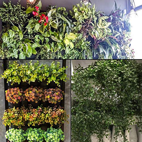 GOODGDN Bolsas para Plantar en la Pared, Plantador Verde Vertical del Crecimiento con 9 Bolsillos, Planta Que Cuelga Bolsos de la Flor Que Cuelgan para Balcón Pared de la Pared Jardín (Negro)