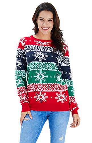 Goodstoworld Jerseys Navideño Mujer Hombre Familia para Parejas Novedad Feo Motivos Disfraz Navidad Ugly Christmas Sweater Jumper