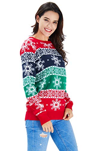 Goodstoworld Jerseys Navideño Mujer Hombre Familia para Parejas Novedad Feo Motivos Disfraz Navidad Ugly Christmas Sweater Jumper