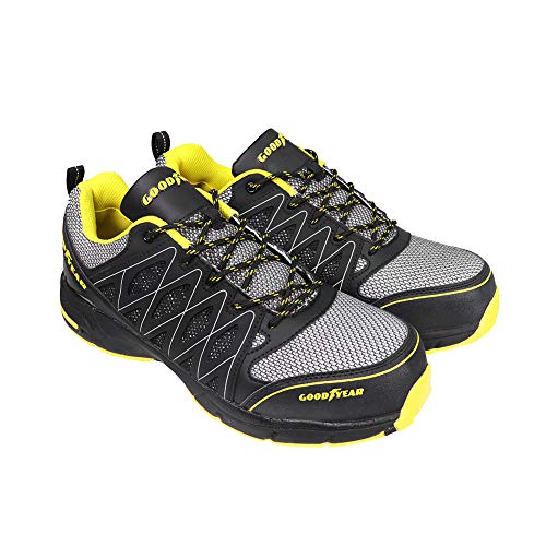 Goodyear GYSHU1502, Zapatillas de Seguridad para Hombre, Negro (Black/Yellow), 44 EU