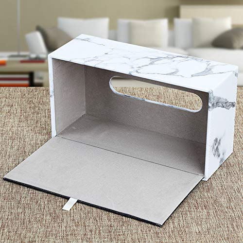 GORESE - Funda rectangular de piel para caja de pañuelos