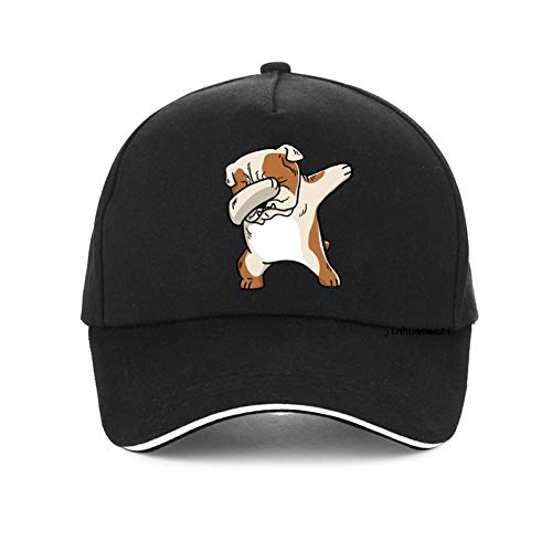 Gorra Beisbol Bulldog francés Divertido Dabbing Cream Perro Gorra béisbol Dabbing impresión Dibujos Animados papá Sombrero Hip Hop Snapback Sombrero Sombreros Sweatband Regalo Secado rápido