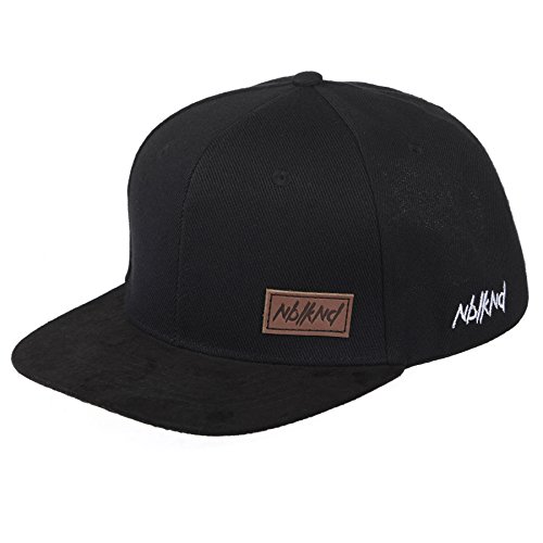 Gorra de piel para niños de la marca Nebuliz, color negro, talla única, unisex