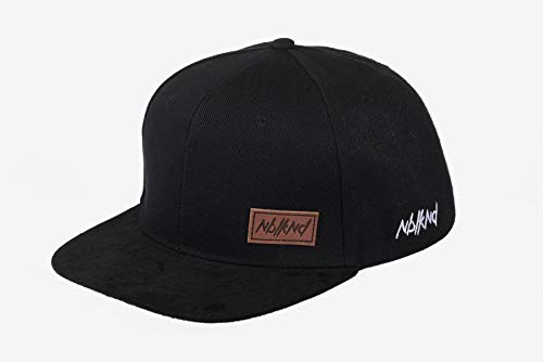 Gorra de piel para niños de la marca Nebuliz, color negro, talla única, unisex