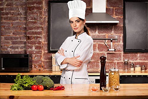Gorro Cocinero, Set De 3 gorros Chefs Ajustable, Para Chef, Pasteleria y Reposteria, Uniformes De Trabajo Mujer y Yombre