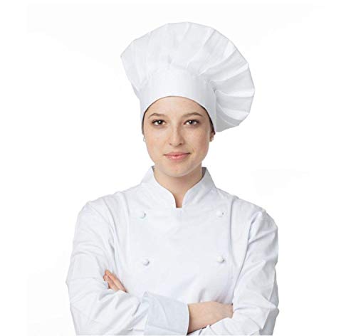 Gorro Cocinero, Set De 3 gorros Chefs Ajustable, Para Chef, Pasteleria y Reposteria, Uniformes De Trabajo Mujer y Yombre