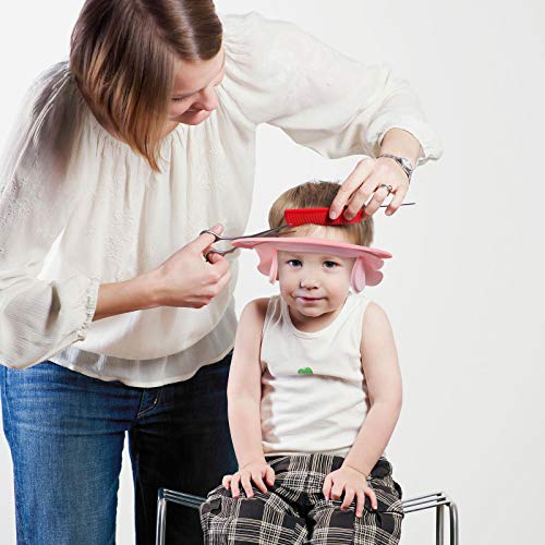 Gorro de champú KATOOM Gorro de ducha para bebe visera niños protección infantil en baño de silicona suave seguro ajustable para lavarse pelo sin Irritarse los ojos plástico reutilizable