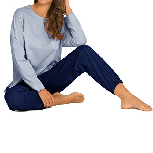 GOSO Pijamas Mujer-Conjunto de Pijamas de Mujer Pjs Top Ropa de Dormir Lady Estilo Jogging Nightwear Soft Lounge Sets