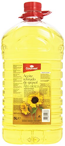 Gourmet - Aceite refinado de girasol - Alto oleico - 5 l