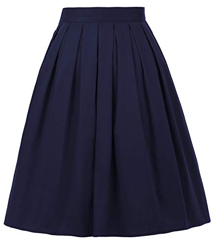 GRACE KARIN Falda Floral Corta de Talla Grande para Mujer Otoño Invierno 2XL 21#