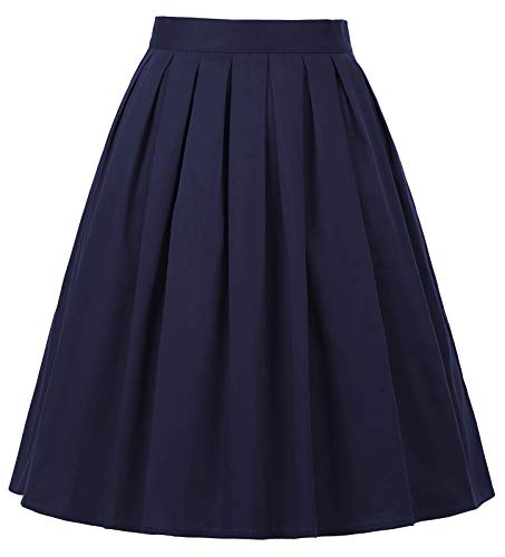 GRACE KARIN Falda Floral Corta de Talla Grande para Mujer Otoño Invierno 2XL 21#