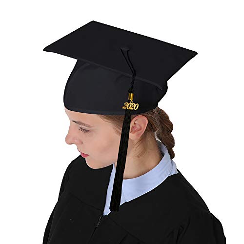 GraduationMall Birrete Graduacion Adulto 2020 Gorro de Graduacion Sombrero de Graduación Fiesta Universidad Escuela Secundaria