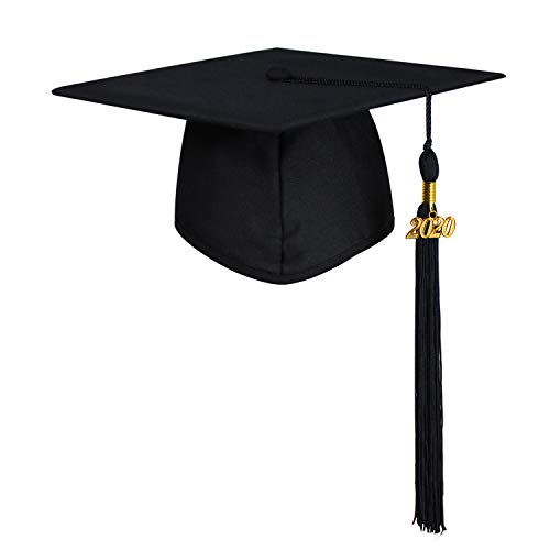 GraduationMall Birrete Graduacion Adulto 2020 Gorro de Graduacion Sombrero de Graduación Fiesta Universidad Escuela Secundaria