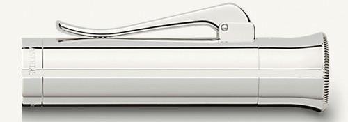 Graf von Faber-Castell 141501 Tamitio - Pluma estilográfica (mango de metal estriado, muelle de acero inoxidable rodiado), color negro