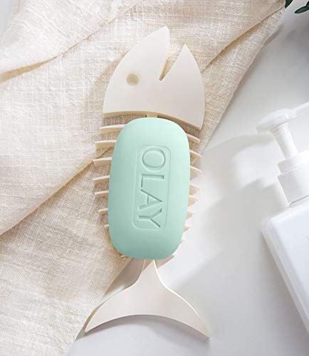 Grafts - Portarrollos de plástico con forma de pez portátil para cuarto de baño, 3 unidades