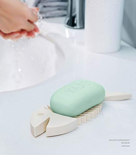 Grafts - Portarrollos de plástico con forma de pez portátil para cuarto de baño, 3 unidades