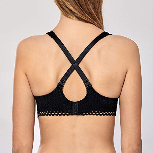 Gratlin Sujetador Lactancia de Encaje Premamá con Aros y Relleno para Mujer Beige# 105C