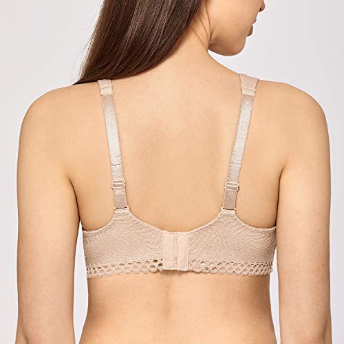Gratlin Sujetador Lactancia de Encaje Premamá con Aros y Relleno para Mujer Beige# 105C