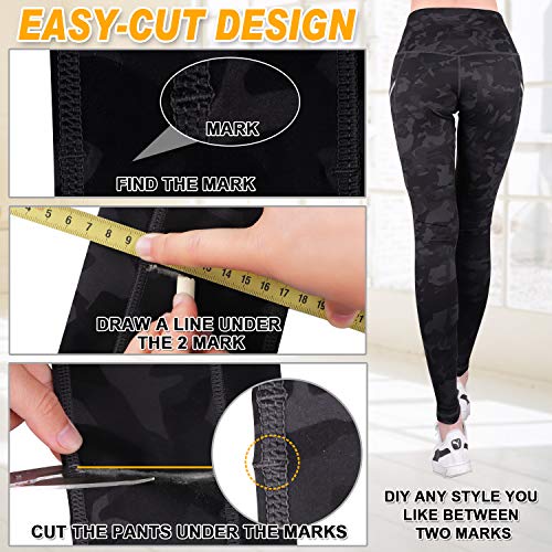 GRAT.UNIC Leggins Mujer de Yoga,Leggings Mujer Fitness,Mallas Deportivas de Mujer,Pantalones Elásticos de Yoga Con Bolsillos Laterales,Pantalón Deportivo para Mujer (Negro, L)
