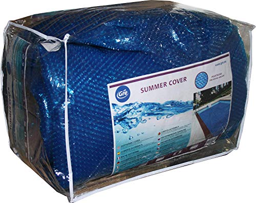 Gre CPERT105 - Cobertor de Verano para Piscina Enterrada Rectangular de 1000 x 500 cm, Color Azul