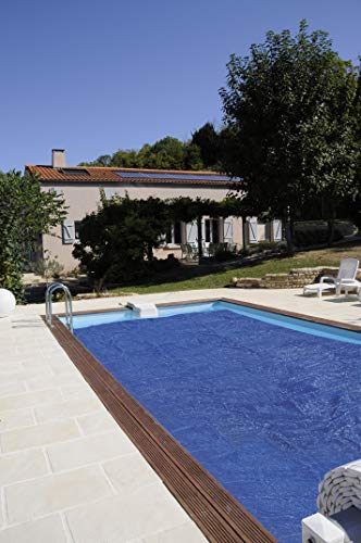 Gre CPERT84 - Cubierta de Verano para Piscina Enterrada Rectangular de 800 x 400 cm, Color Azul