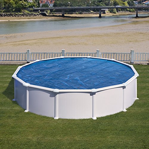 Gre CV450 - Cobertor de Verano para Piscina Redonda de entre 450 y 460 cm de Diámetro, Color Azul