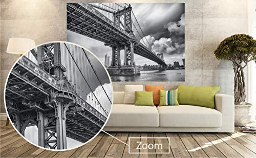 GREAT ART Juego de 3 Carteles XXL – Puentes – Golden Gate San Francisco Puente de Manhattan Puente del Bósforo Decoración de Pared Mural de Interiores Cada uno 140 x 100 cm