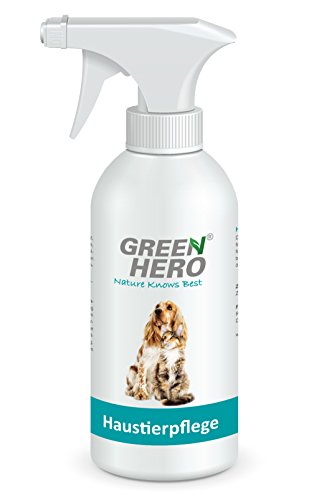 Green Hero - Cuidado para mascotas para perros y gatos cuida con picazón, ácaros, pulgas y hongos, 500 ml