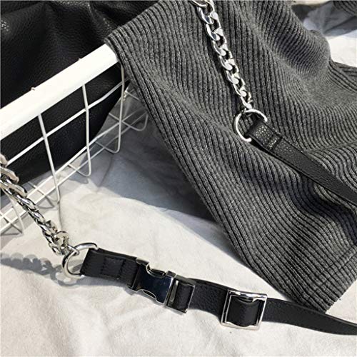 Green & Rare Fahion Fanny Pack Fashion Riñonera de piel con cadena de metal para mujer, el mejor regalo para tus amigos 220 talla única