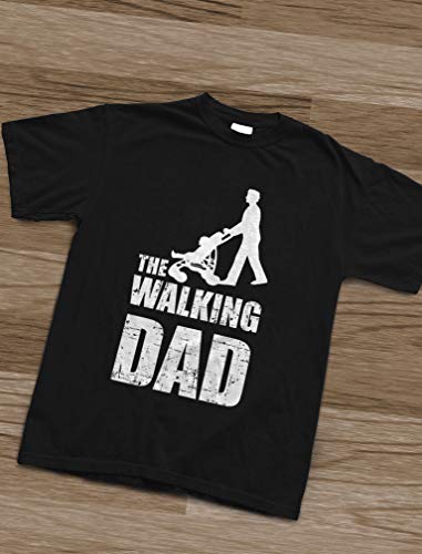 Green Turtle T-Shirts Camiseta para Hombre- Regalos Originales para Padres Primerizos - The Walking Dad Large Negro