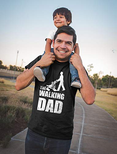 Green Turtle T-Shirts Camiseta para Hombre- Regalos Originales para Padres Primerizos - The Walking Dad Medium Gris