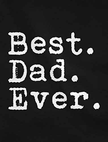 Green Turtle T-Shirts Camiseta para Hombre - Regalos para Hombre, Regalos para Padres. El Mejor Papá del Mundo - Best Dad Ever Medium Negro