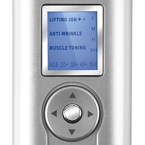 GRIDINLUX. Age Control Skin. Máquina Galvánica Facial. 4 Funciones en 1. Corriente Ultrasónica Antiarrugas. 3 Cabezales, Hidratación y Tonificación de Piel. Profesional. Uso Doméstico.