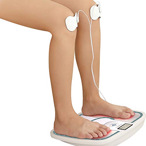 GRIDINLUX. Masajeador de Pies por Microimpulsos. LED, Audioguía y Mando, 16 Niveles de Intensidad, 6 Tipos de Masaje, Función Calor, Infrarrojos