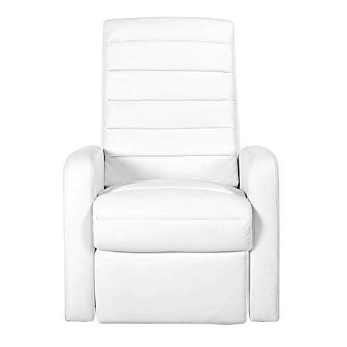 gridinlux. Sillón Relax Edición Blanco. Reclinable, Masaje y Calor Lumbar, con Mando, 8 Motores, 4 Zonas de Masaje, 5 Modos