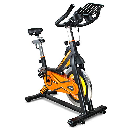 gridinlux. Trainer Alpine 8500. Bicicleta Spinning Pro Indoor. Volante de Inercia 25 kg, Nivel Avanzado, Sistema de Absorción de Impactos, Pantalla LCD, Fitness