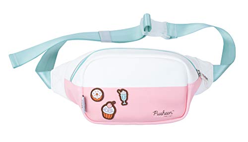 Grupo Erik MARE0062, Riñonera Pusheen Rose Collection para Niñas, rosa y blanco, 33 x 12,5 x 12 cm