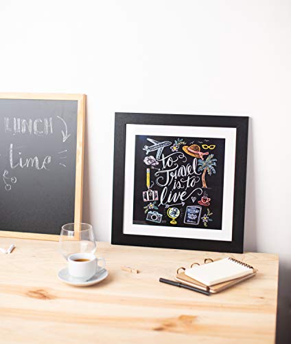 Grupo Erik PE30X30CM0011 Cuadro Cocina Lily & Val To Travel Is To Live, 30x30 cm, Travel