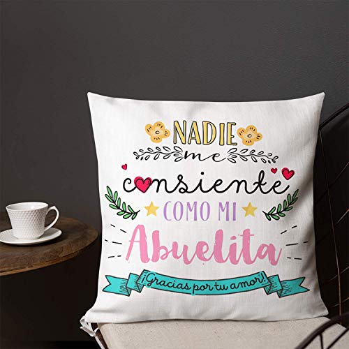 GS1 Honduras Kembilove Cojín para Abuela – Regalos Cojines Mujer Cumpleaños – Regalos Originales con Frase Gracias por tu Amor Cojines para día de la Madre