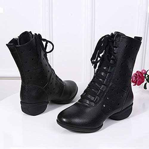 Gtagain Botas Salón de Baile Cuadrado Moderno - Mujer Marinero Deportes Suela Partida Malla Ligero Transpirable Rendimiento Danza Zapatos