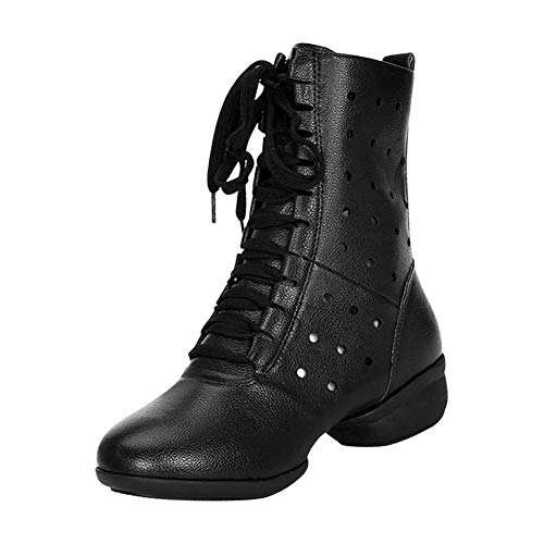 Gtagain Botas Salón de Baile Cuadrado Moderno - Mujer Marinero Deportes Suela Partida Malla Ligero Transpirable Rendimiento Danza Zapatos